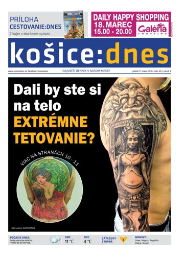 Obálka e-magazínu košice:dnes 11.3.2016