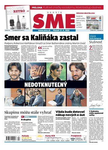 Obálka e-magazínu SME 17.6.2016