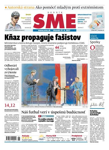 Obálka e-magazínu SME 27.6.2017