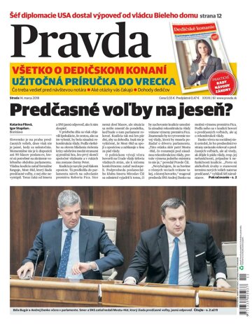 Obálka e-magazínu Pravda 14.3.2018