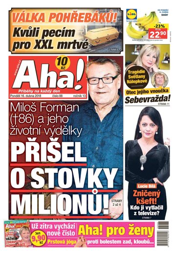 Obálka e-magazínu AHA! 16.4.2018