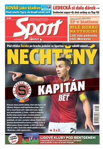 Obálka e-magazínu Sport 20.12.2018