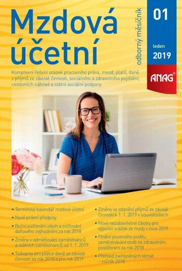 Obálka e-magazínu Mzdová účetní 2019 1/19