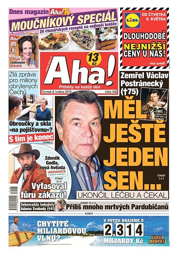 Obálka e-magazínu AHA! 9.5.2019