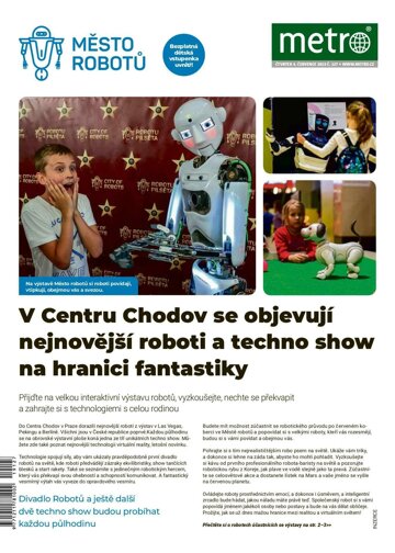 Obálka e-magazínu deník METRO 4.7.2019