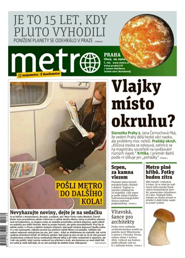 Obálka e-magazínu deník METRO 24.8.2021