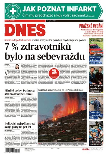 Obálka e-magazínu MF Dnes 21.9.2021