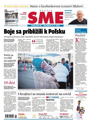 Obálka e-magazínu SME 14-3-2022