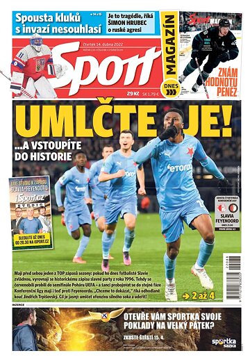 Obálka e-magazínu Sport 14.4.2022