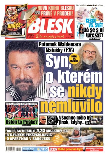 Obálka e-magazínu Blesk 25.10.2022