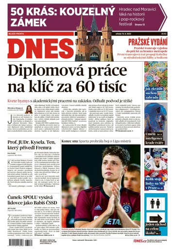 Obálka e-magazínu MF Dnes 16.8.2023