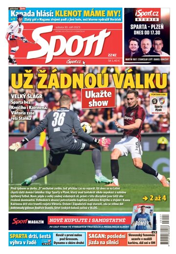 Obálka e-magazínu Sport 30.9.2023