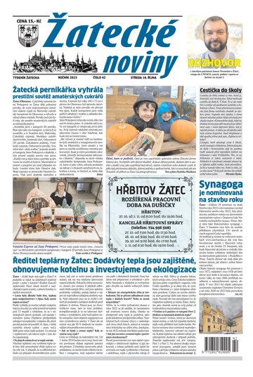 Obálka e-magazínu Žatecké noviny 42/23