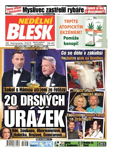 Obálka e-magazínu Nedělní Blesk 26.11.2023