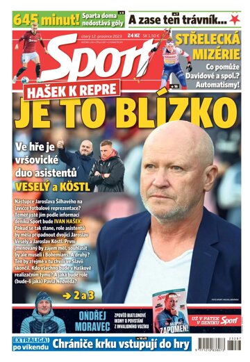 Obálka e-magazínu Sport 12.12.2023