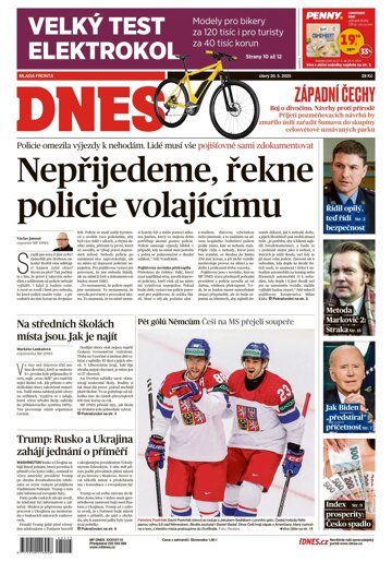 Obálka e-magazínu MF DNES Západní Čechy - 20.05.2025