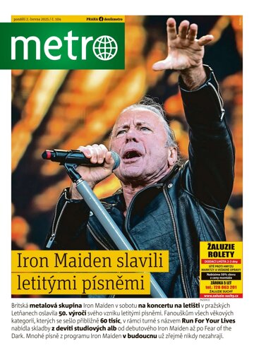 Obálka e-magazínu deník METRO 2.6.2025