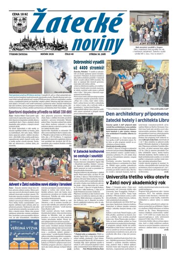 Obálka e-magazínu Žatecké noviny 40/2026