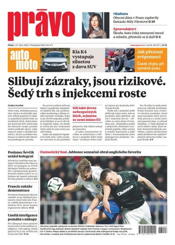 Obálka e-magazínu Deník Právo 23.10.2026