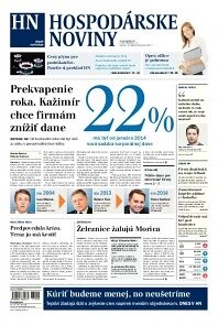 Obálka e-magazínu Hospodárske noviny 10.10.2013