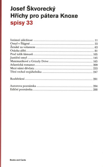Obálka knihy Hříchy pro pátera Knoxe (spisy - svazek 33)