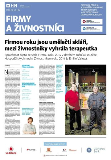 Obálka e-magazínu Hospodářské noviny - příloha 240 - 10.12.2014 - Firmy a živnostníci