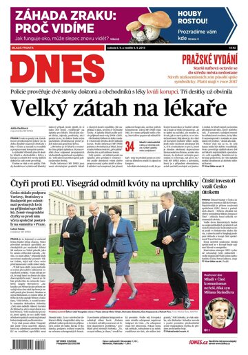 Obálka e-magazínu MF Dnes 5.9.2015