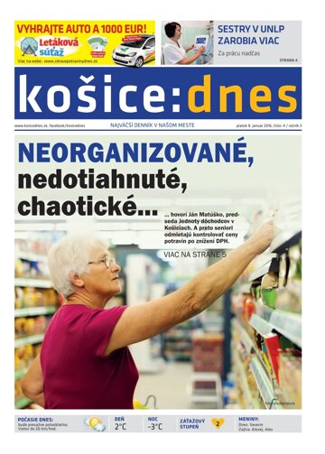 Obálka e-magazínu košice:dnes 8.1.2016