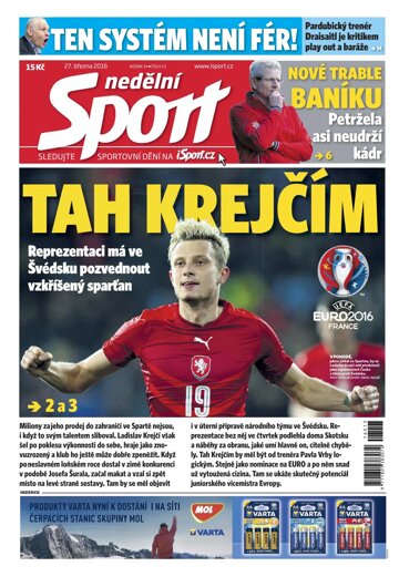Obálka e-magazínu Sport 27.3.2016