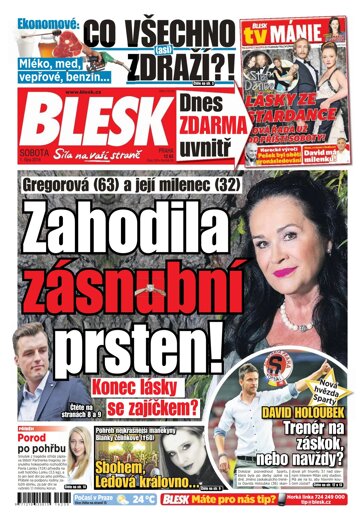 Obálka e-magazínu Blesk 1.10.2016