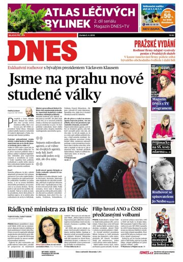 Obálka e-magazínu MF Dnes 5.4.2018
