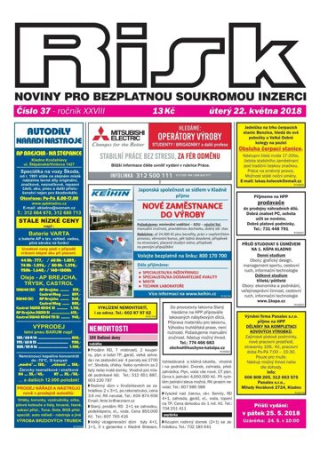 Obálka e-magazínu Risk 37/2018