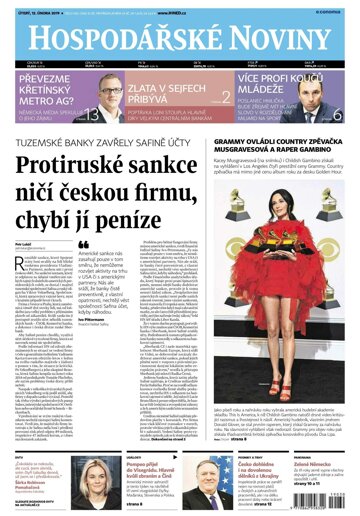 Obálka e-magazínu Hospodářské noviny 030 - 12.2.2019