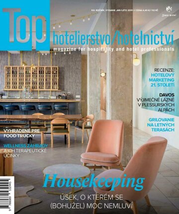 Obálka e-magazínu top hotelierstvo/hotelnictvi jar/leto 2019