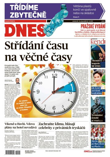 Obálka e-magazínu MF Dnes 26.10.2019