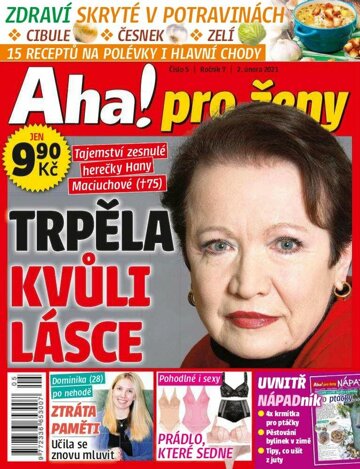 Obálka e-magazínu AHA! pro ženy 5/2021