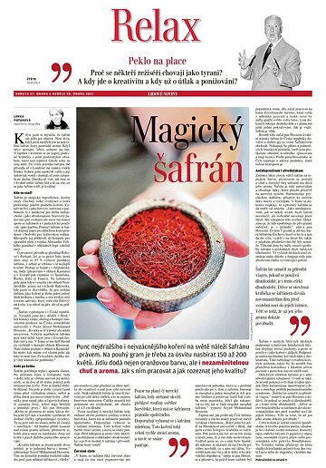 Obálka e-magazínu LN+ Čechy - 27.2.2021