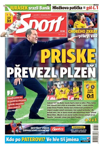 Obálka e-magazínu Sport 7.11.2022