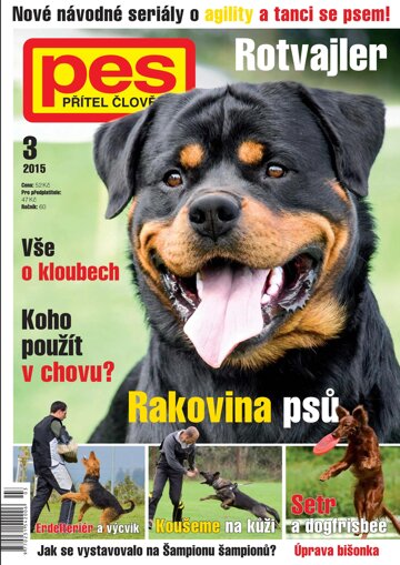 Obálka e-magazínu Pes přítel člověka 3/2015