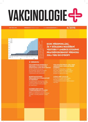 Obálka e-magazínu Vakcinologie 4/2016