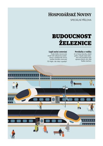 Obálka e-magazínu Hospodářské noviny - příloha 104 - 31.5.2023 Budoucnost železnice