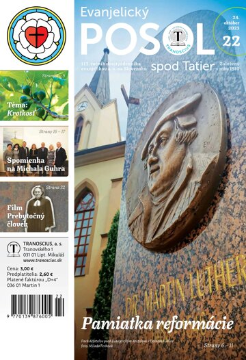 Obálka e-magazínu Evanjelický posol spod Tatier 22/2023