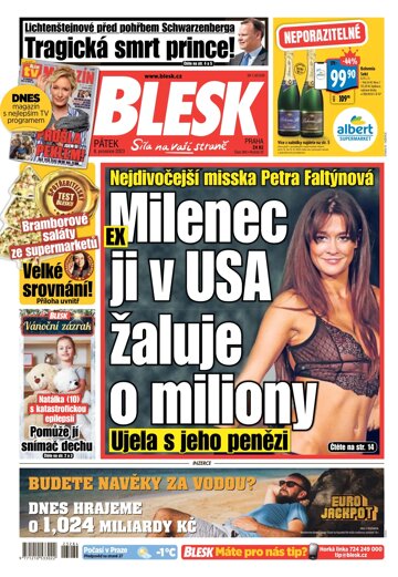 Obálka e-magazínu Blesk 8.12.2023