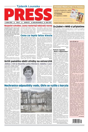 Obálka e-magazínu Lounský press 1/24