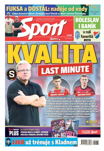 Obálka e-magazínu Sport 25.7.2024