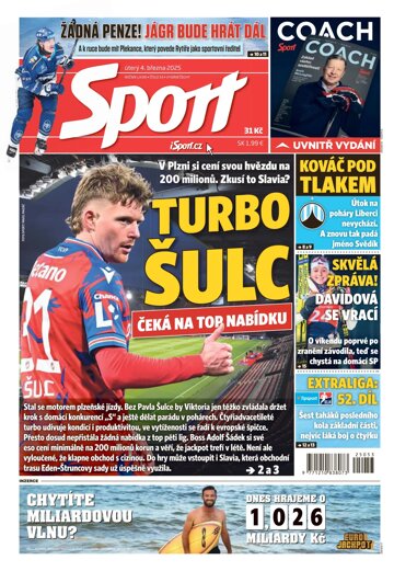 Obálka e-magazínu Sport 4.3.2025