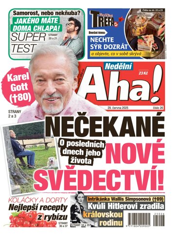 Obálka e-magazínu Nedělní AHA! 29.6.2025