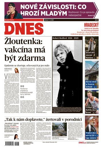 Obálka e-magazínu MF DNES Hradecký - 17.09.2025