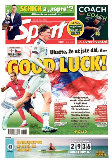 Obálka e-magazínu Sport 6.10.2026