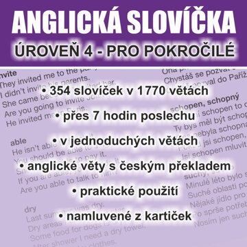 Obálka audioknihy Anglická slovíčka - úroveň 4 pro pokročilé